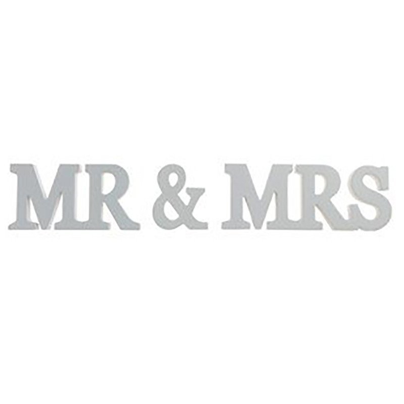 Lettres Mr & Mrs couleur grise Lettres Mr & Mrs couleur grise