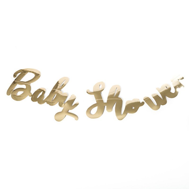 Guirlande baby shower métal or Guirlande baby shower métal or