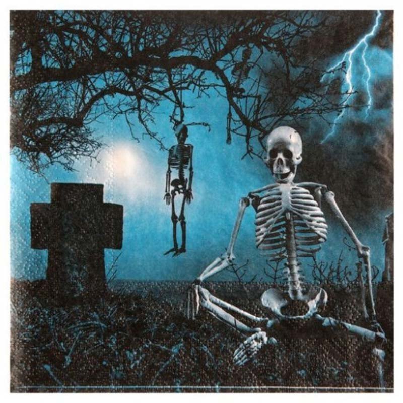 Serviettes Halloween Hante