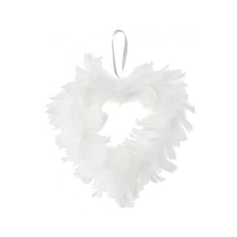 Coeur en plume blanc Coeur en plume blanc
