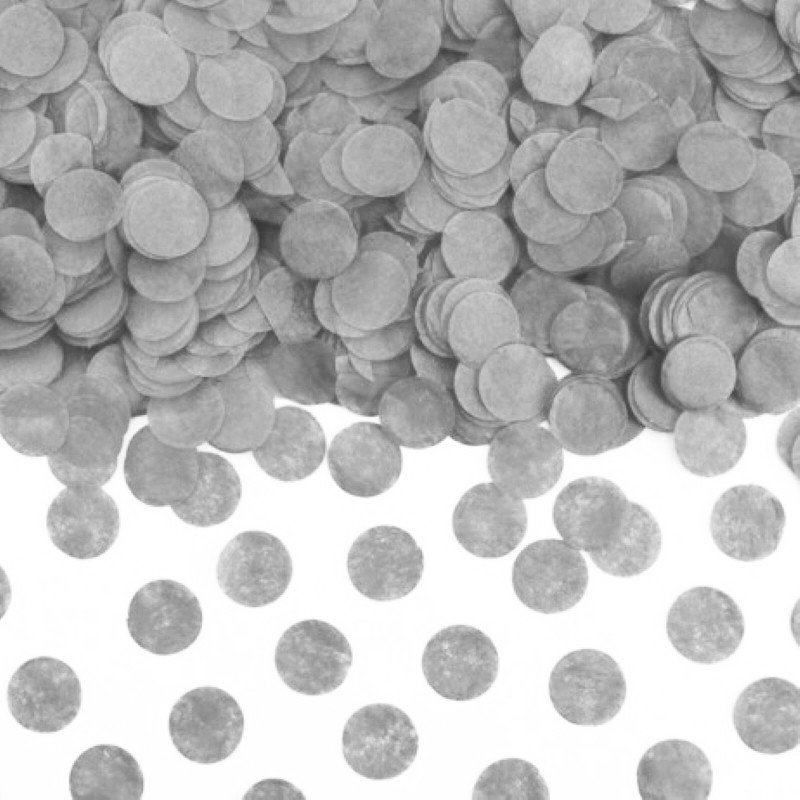 Confettis rond gris (x100)