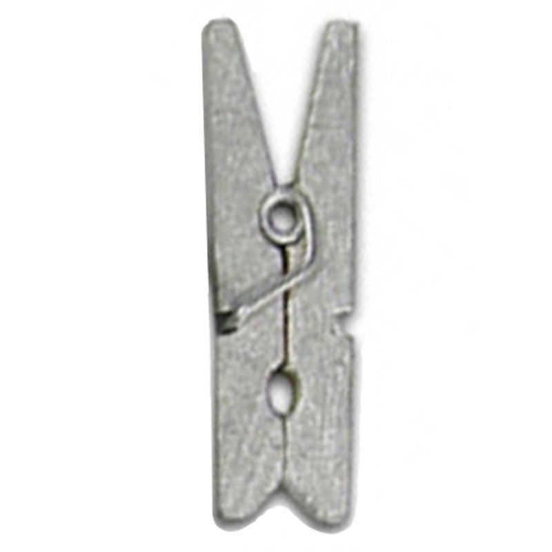 Pince en bois argent (x12) Pince en bois argent (x12)