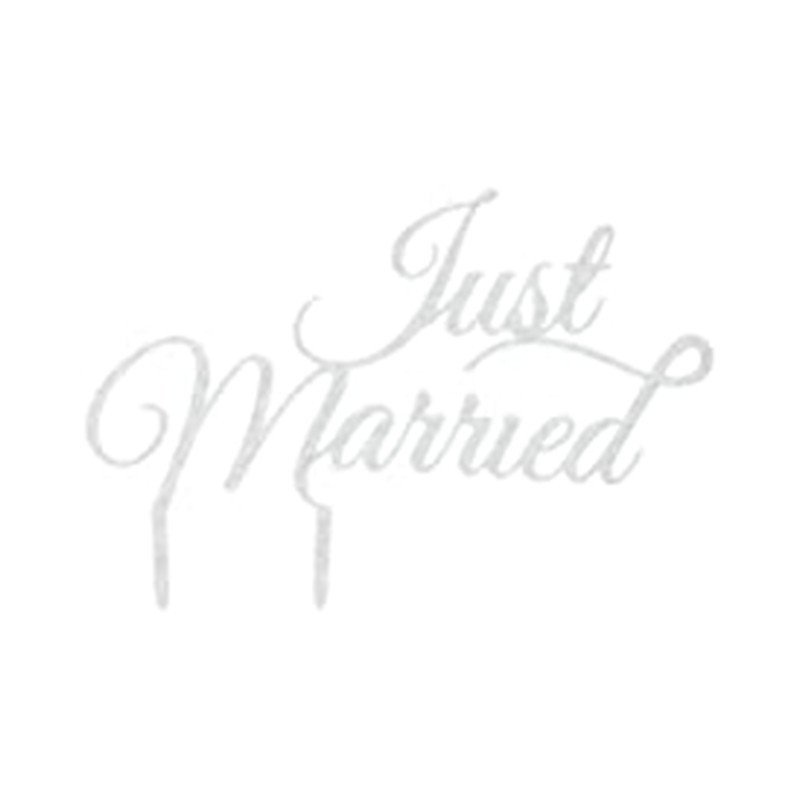 Cake topper "Just married" or Cake topper "Just married" or
