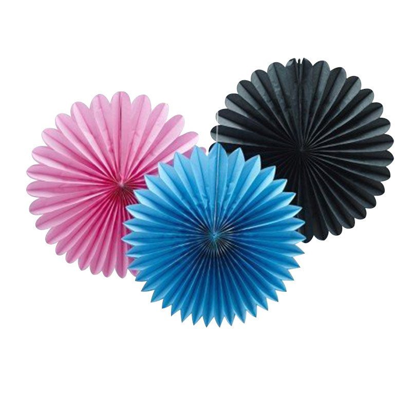 Rosace multicolore rose bleu noir(x3) Rosace multicolore rose bleu noir(x3)