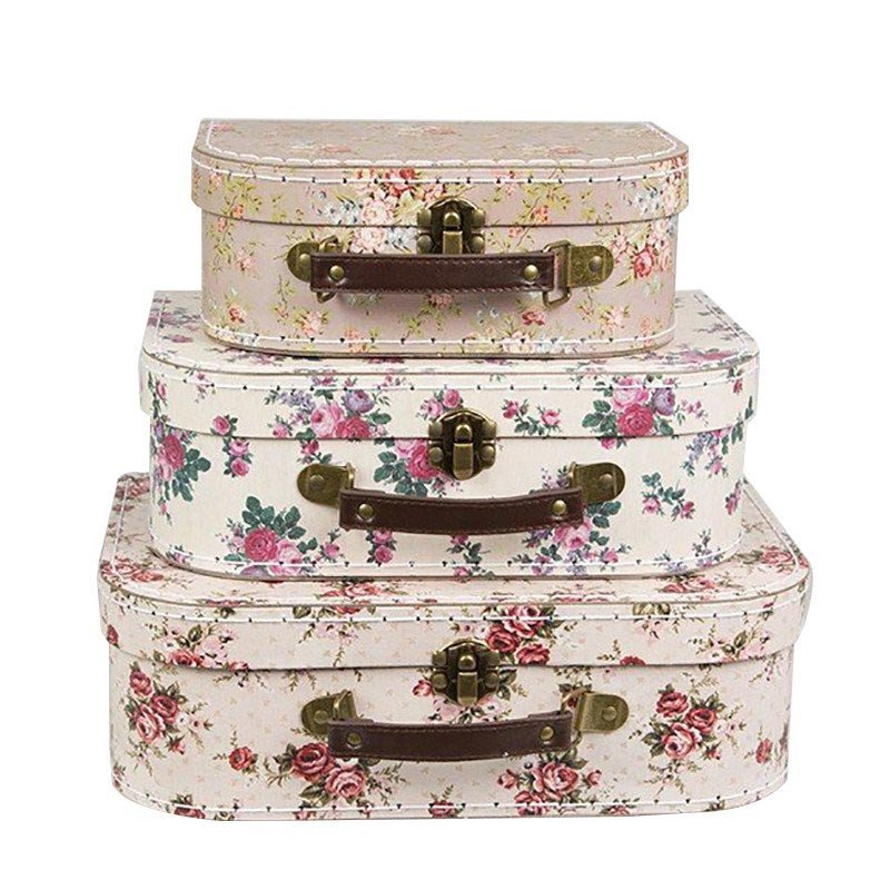 Valises Shabby bohême (x3) Valises Shabby bohême (x3)