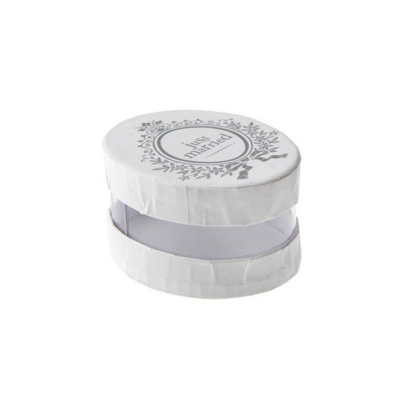 Boite dragées blanc "Just Married" (x6) Boite dragées blanc "Just Married" (x6)