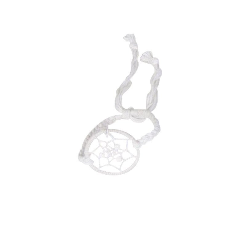 bracelet bresilien "attrape reve" blanc bracelet bresilien "attrape reve" blanc