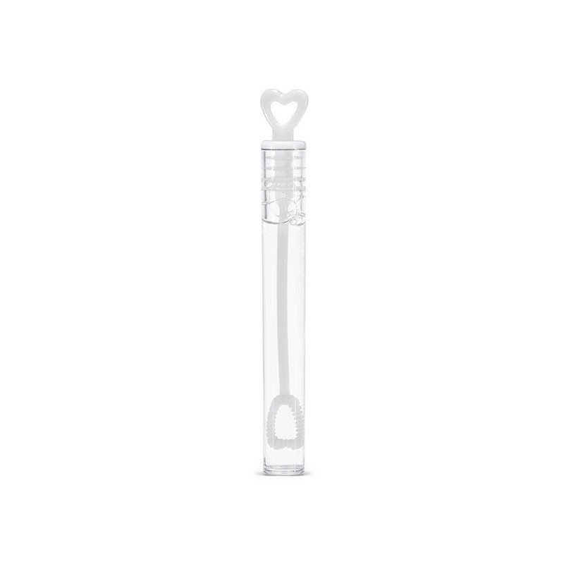Bulle tube coeur blanc (x24) Bulle tube coeur blanc (x24)