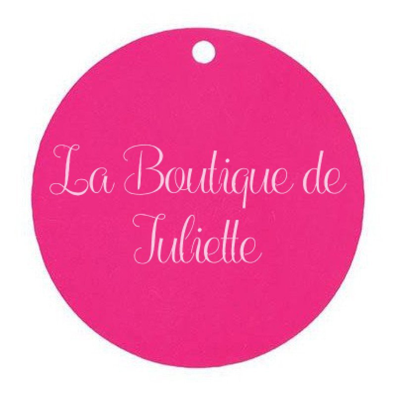 Marque place rond fuchsia (x10)