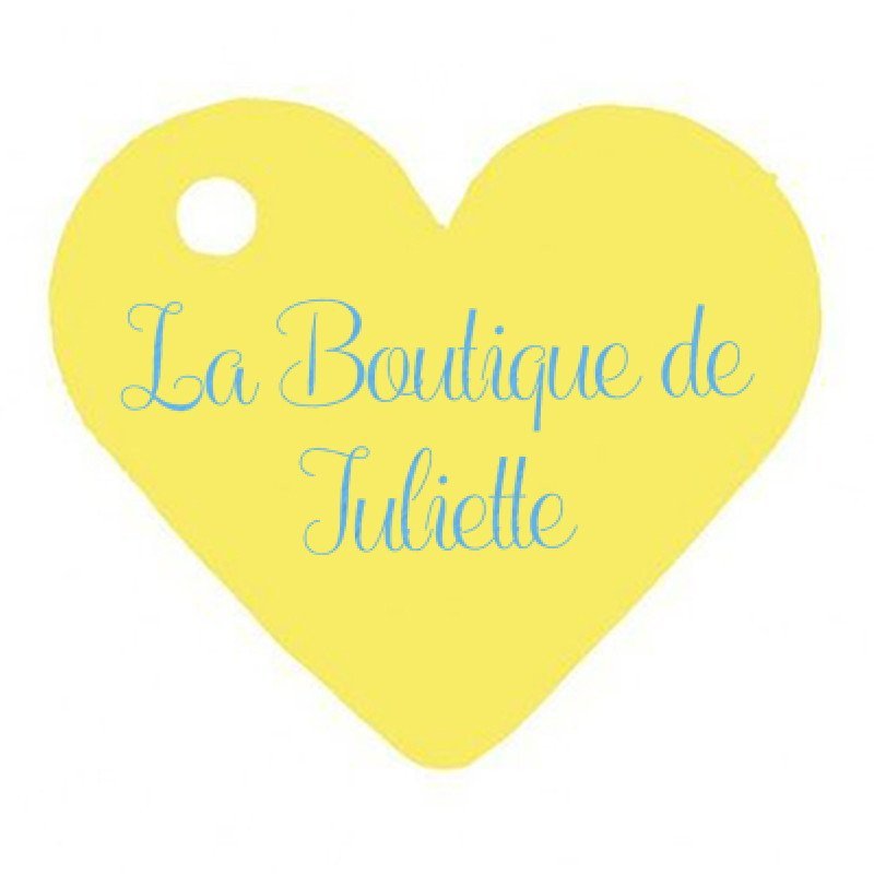 Marque place en cœur jaune (x10)