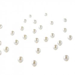 Perles décorative couleur ivoire