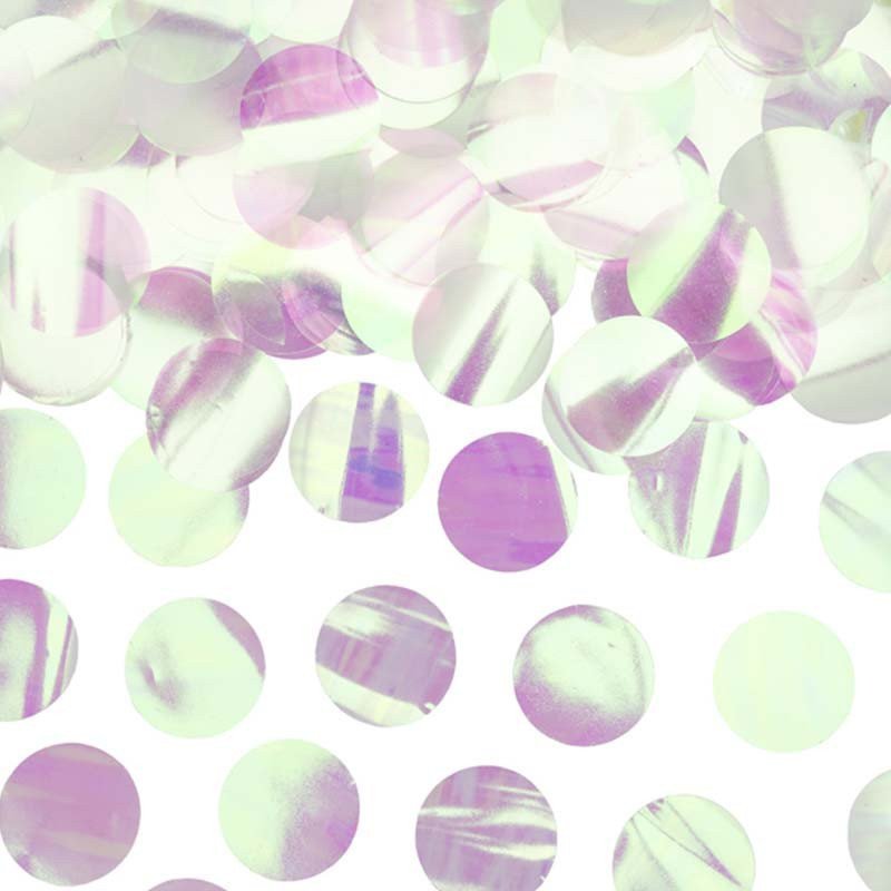 Confettis rond irisé