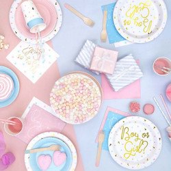 6 Assiettes "Boy or Girl"