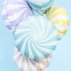 Ballon "Bonbon" bleu 45 cm 