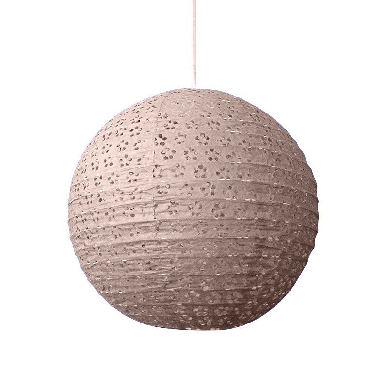 Lampion dentelle naturel - 35 cm 