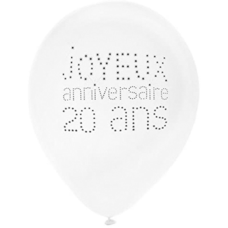 8 Ballons Joyeux Anniversaire Ans La Boutique De Juliette