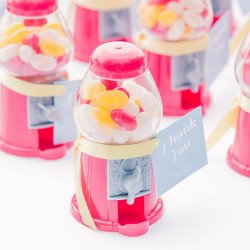 Distributeur de bonbons rose