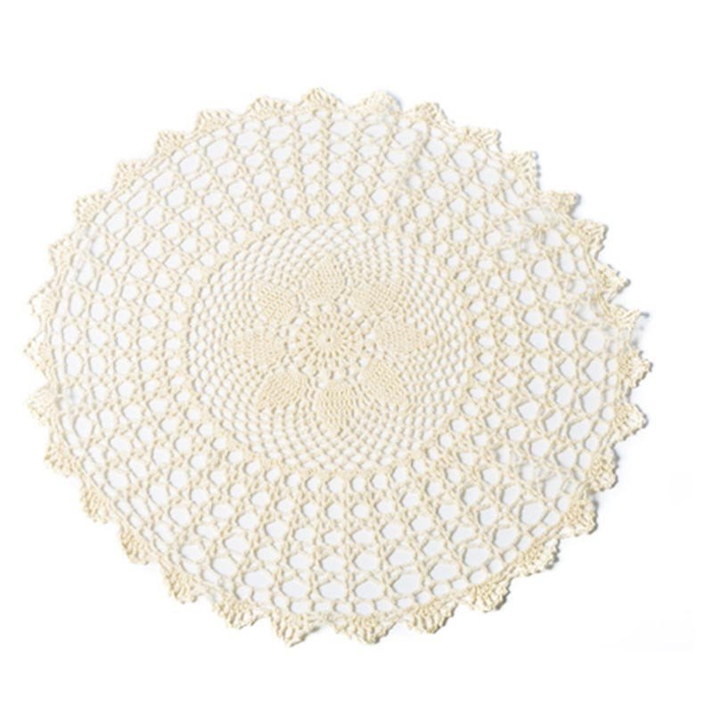 Napperon crochet ivoire diamètre 50 cm Napperon crochet ivoire diamètre 50 cm