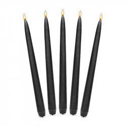 Bougie cierge mat - 24 cm blanc (x10)