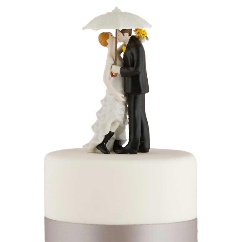 Figurines les mariés sous la pluie Figurines les mariés sous la pluie