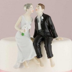 Figurine Couple de mariés assis