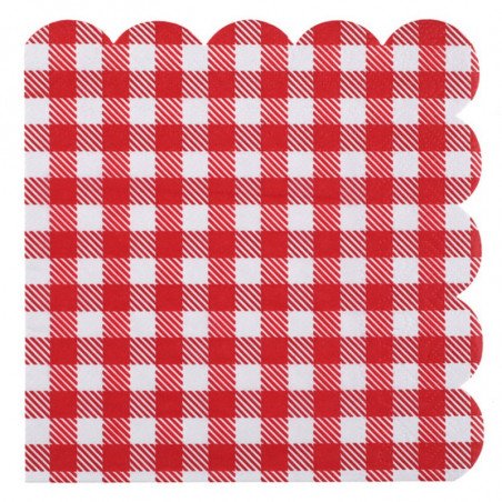 Serviettes Vichy (x20)