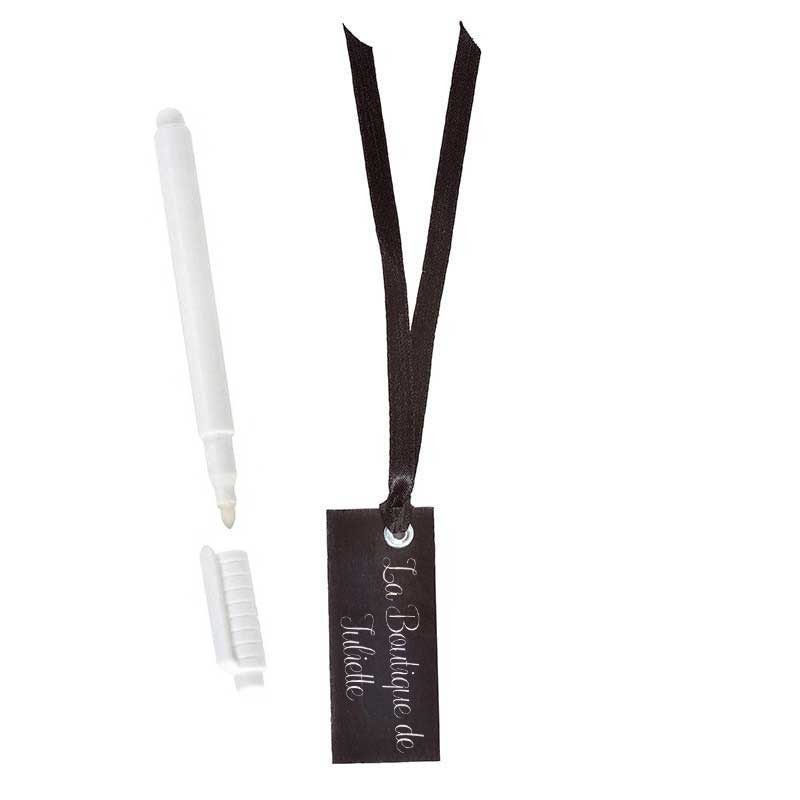 Marque place rectangle ruban marron (x12) Marque place rectangle ruban marron (x12)