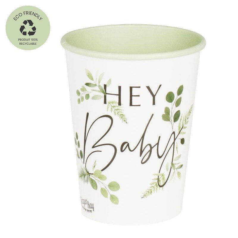 Gobelets "Hey Baby" (x8) Gobelets "Hey Baby" (x8)