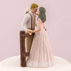 Figurine de mariage rustique