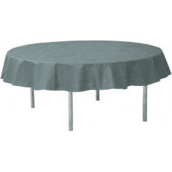Nappe ronde unie grise