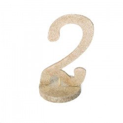 Marque table chiffre paillette champagne sur socle 0