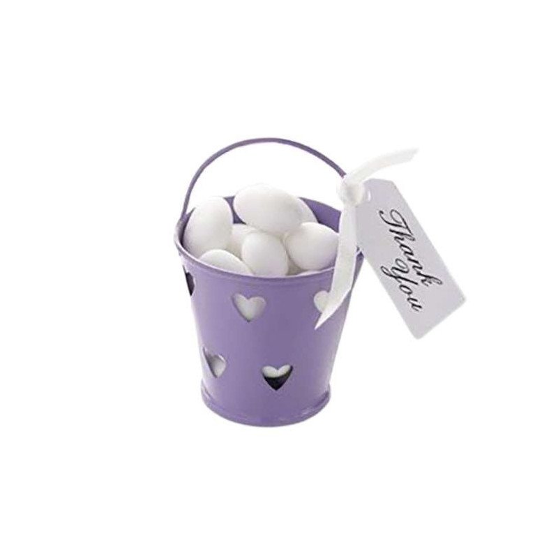 Petit pot en zinc cœur argent (x5) Petit pot en zinc cœur argent (x5)