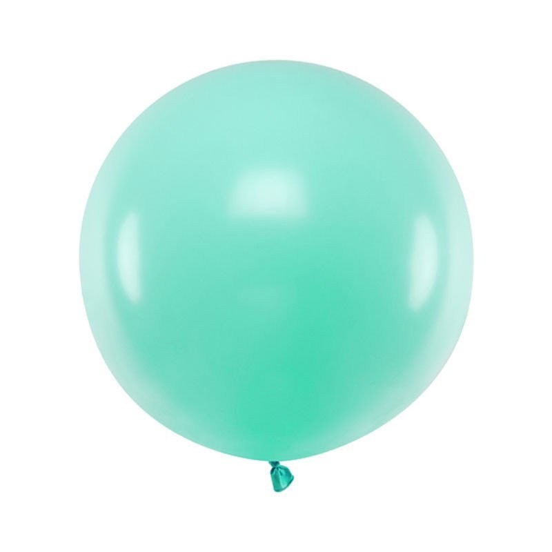 Ballon Rond Géant Menthe Pastel - 60 cm
