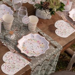 Gobelets fleuri (x10)