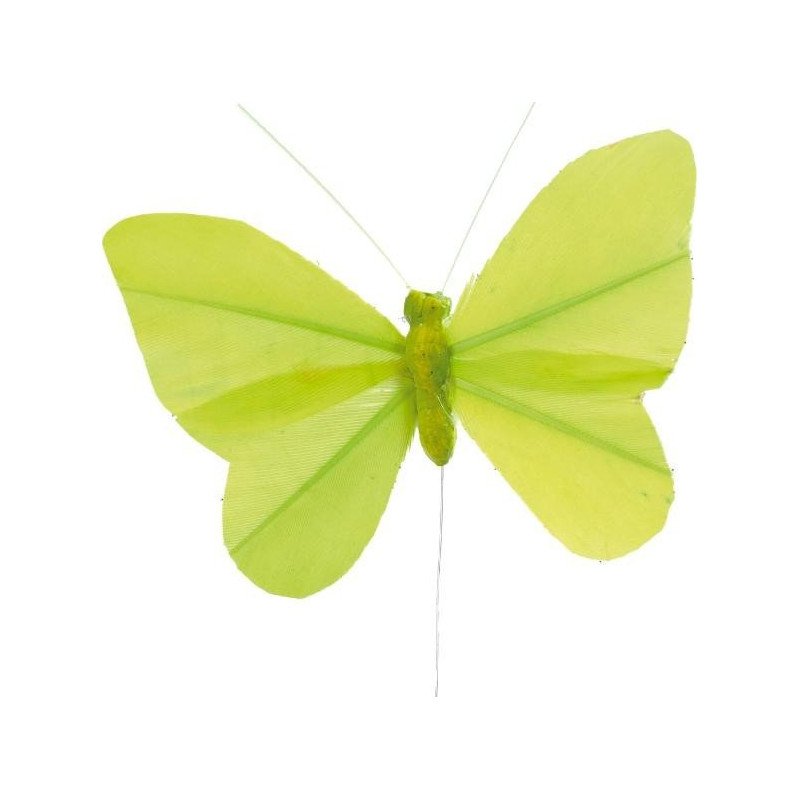 Papillon sur tige Vert