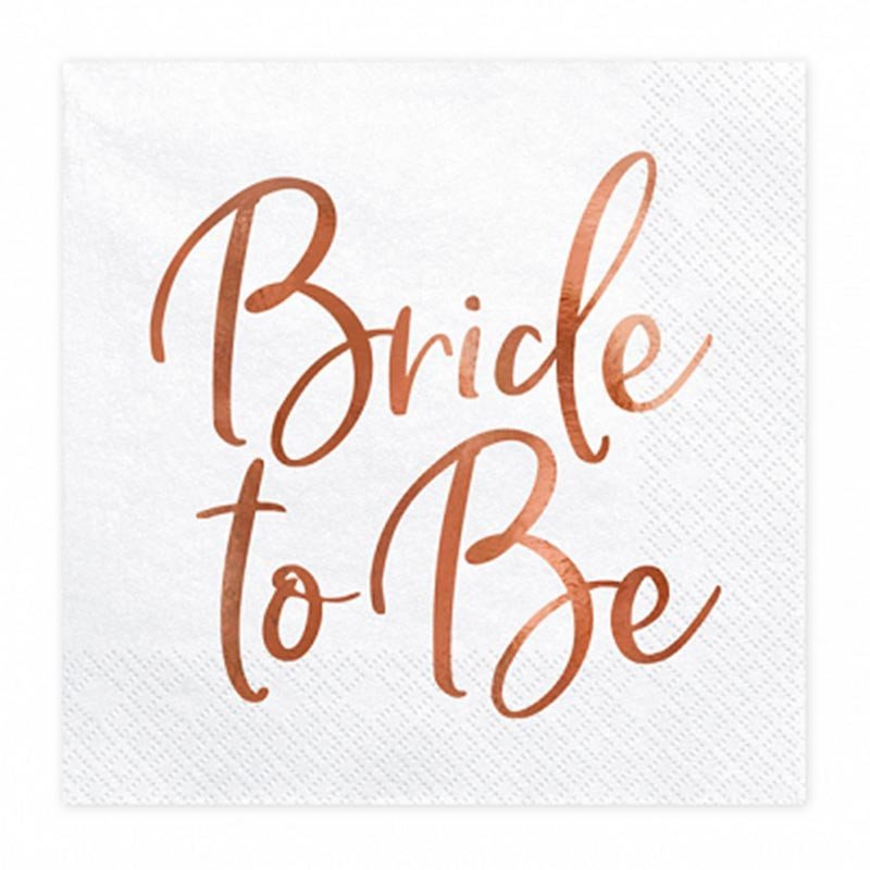 Serviettes "Bride to Be" (x20) Serviettes "Bride to Be" (x20)