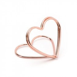 Marque-place coeur rose gold (x10)