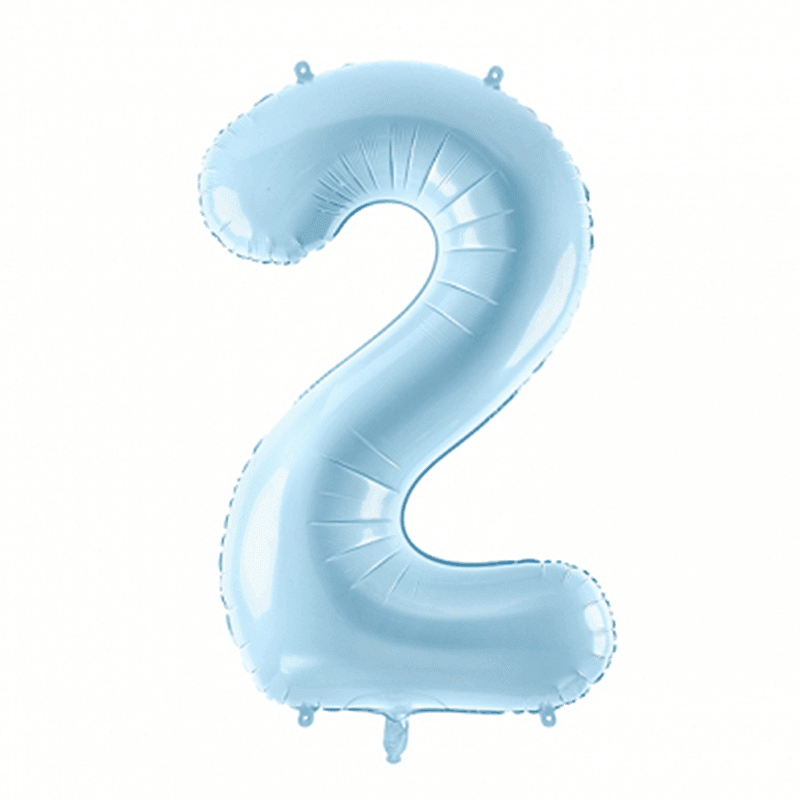 Ballon Chiffre Mylar pastel - 86 cm