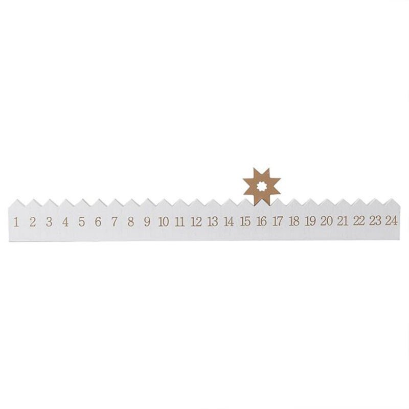 Calendrier de l'Avent étoile en bois Calendrier de l'Avent étoile en bois