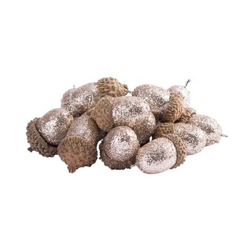 Lot 8 glands pailletés cuivrés (x15) Lot 8 glands pailletés cuivrés (x15)
