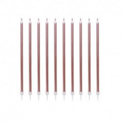 Bougies géantes rose gold (x10)