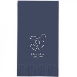 Serviettes Cocktail Personnalisées "Mr & Mrs" (x50)