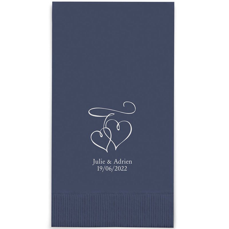 Serviettes Cocktail Personnalisées "Mr & Mrs" (x50)