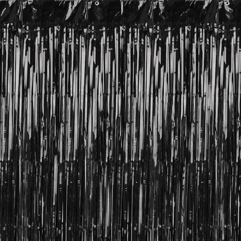 Rideau scintillant noir Rideau scintillant noir