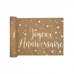 Chemin de table "Joyeux Anniversaire" - 3M