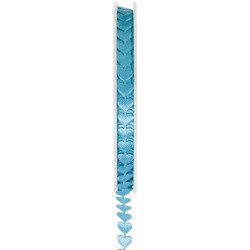 Ruban coeur turquoise