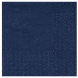 serviette bleu marine