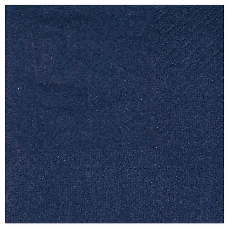 serviette bleu marine