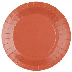 assiette terracotta