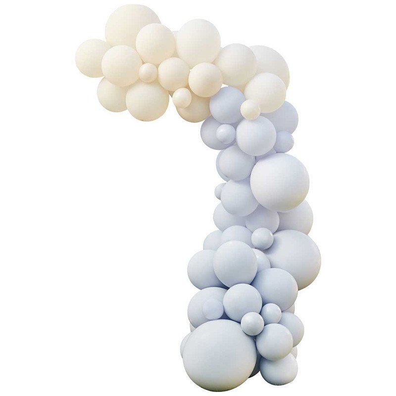 guirlande de ballons nude et bleue guirlande de ballons nude et bleue